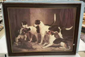 Large Dog Print 33"h., 44"w