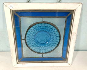 18" x 16" Stained Glass Framed