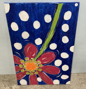 36"h., 24"w Flower Painting