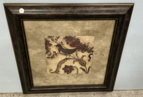 26"h., 26"w Framed Bird Print
