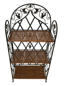 43"h., 21"w Three Shelf Foldable Rack