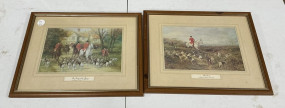12"h. ,15"w English Hunt Scene Prints