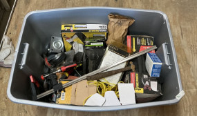 Crate of Assorted Tools