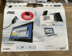 Two AOC LCD USB Monitors