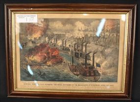 Print of Admiral Porter's Fleet, 16 x 12