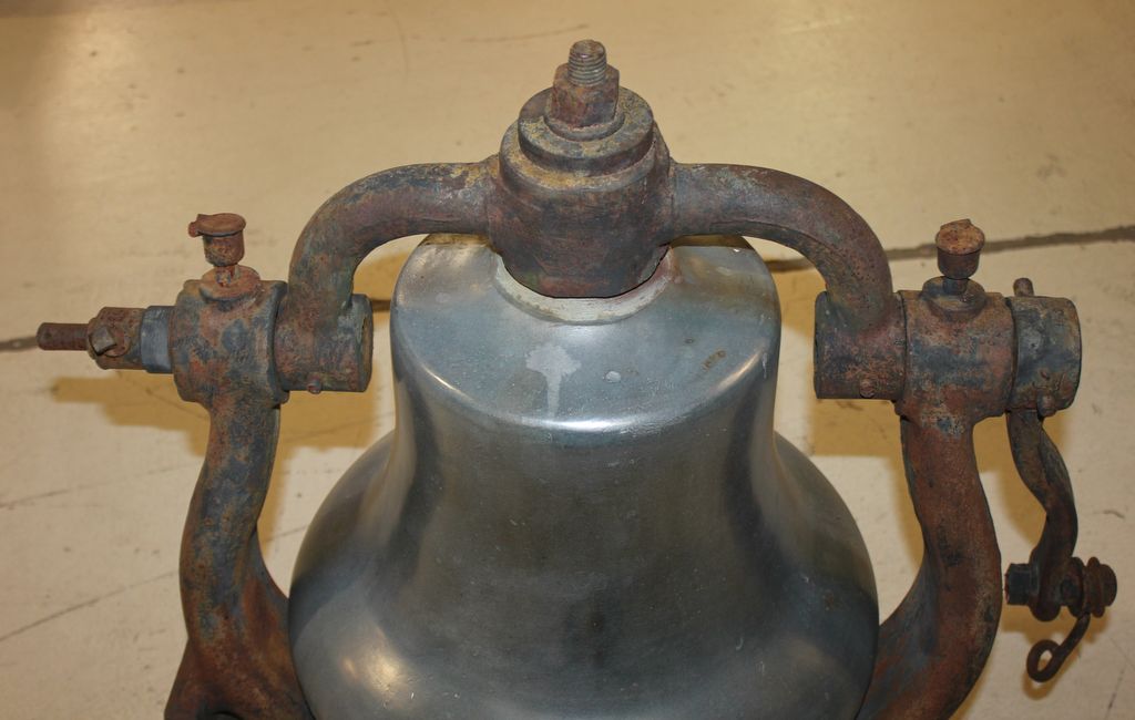 Illinois Central Railroad Antique Bell Top View