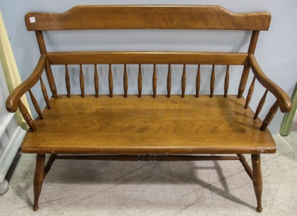Maple Settee Deacons Bench 