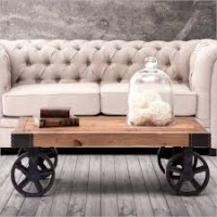 Sale Image for Industrial Cart Coffee Table