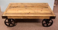 Sale Image for Industrial Cart Coffee Table