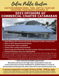 Sale Image for 2022 Offshore 65’ Commercial Charter Catamaran