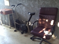 Stationary Bike and Office Chair