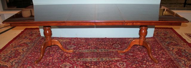 Mahogany Double Pedestal Table