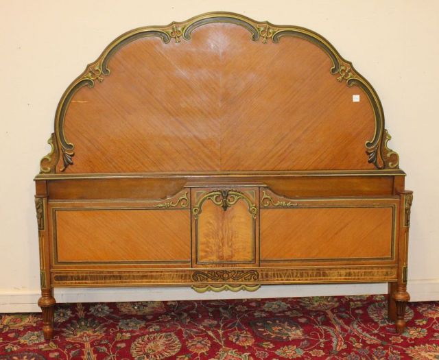 Early 20th Century Handpainted Bed