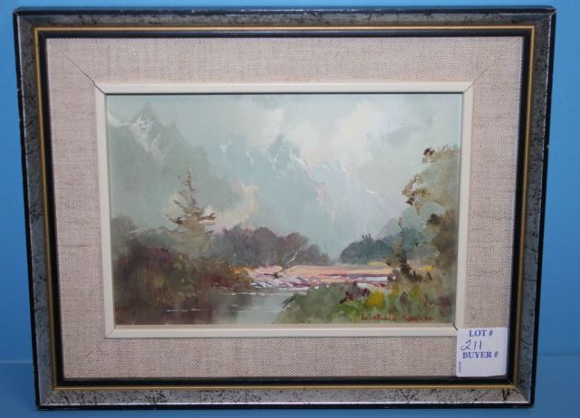 "Eglinton Valley" Oil Painting signed Wallace Keown