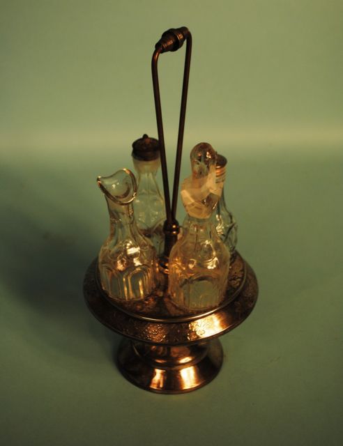 Victorian Silverplate Castor Set