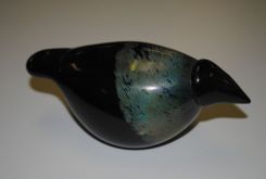 Littala Glass Bird by Glass Artist, Oiva Toikka.  Signed "O. Toikka, Nuutajarvi, IT."