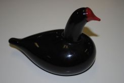 Iittala Glass Bird by Glass Artist, Oiva Toikka.  Signed "O. Toikka, Nuutajarvi, IT."
