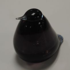 Iittala Glass Bird by Glass Artist, Oiva Toikka.  Signed "O. Toikka, Nuutajarvi, IT."