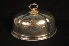 Victorian Silverplate Meat Dome