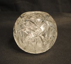 Cut Glass Rose bowl