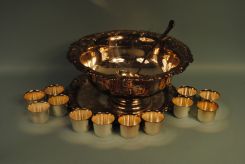 Sheridan Taunton Silverplate-Vintage Punch Bowl Set