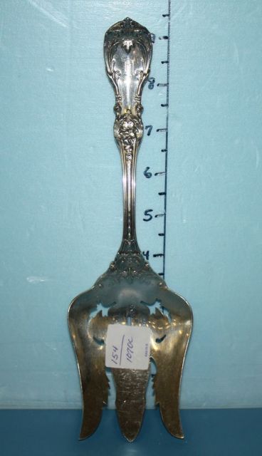 Sterling Reed and Barton Meat Fork in the "Burgundy" Pattern