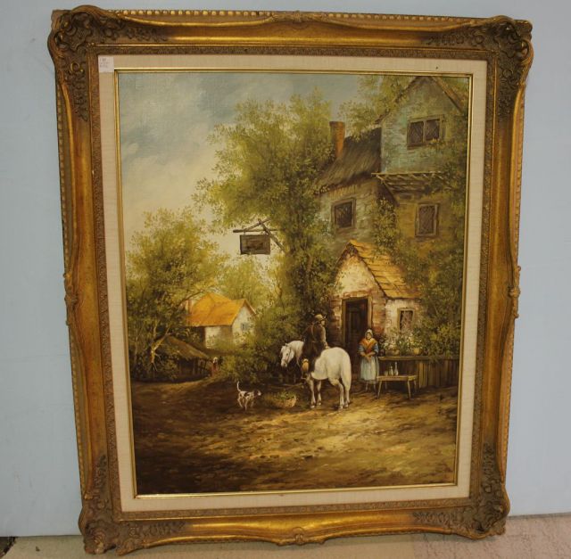 Oil on Canvas from Warren Wright Estate by Luuk Van Der Harden