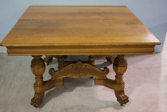 Square Oak Drop Leaf Table
