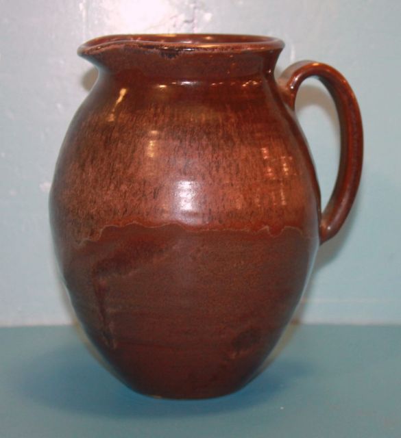 1978 Shearwater Jug with Dark Brown Glaze