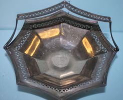 Sterling Octagon Shaped Basket by Gorham