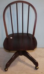 Mahogany Task Chair with Casters