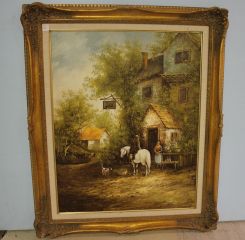 Oil on Canvas from Warren Wright Estate by Luuk Van Der Harden