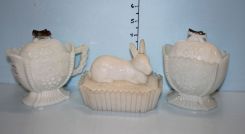 Three Milk Glass Pieces