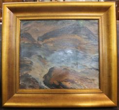 Karl Wolfe (MS Artist) Oil on Canvas of 