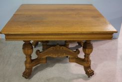 Square Oak Drop Leaf Table
