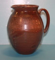 1978 Shearwater Jug with Dark Brown Glaze