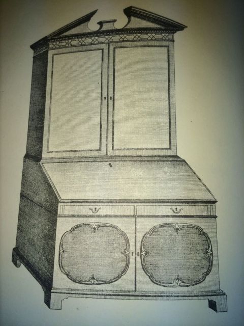 Chippendale Desk and Bookcase