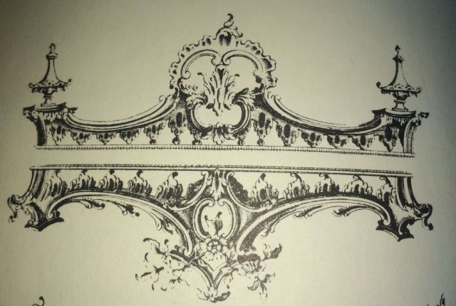 Chippendale Cornices for Beds or Windows