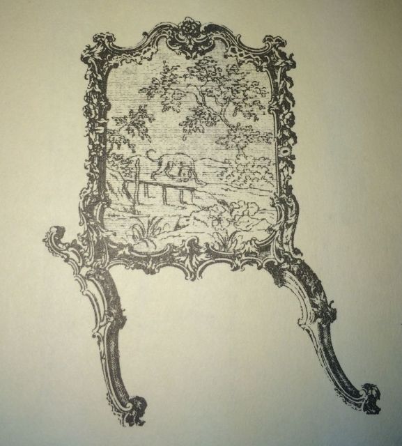 Chippendale Horse Fire Screen