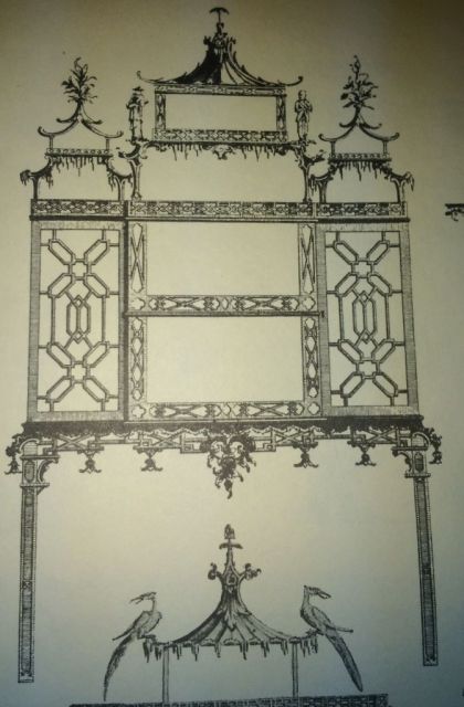 Chippendale China Shelf