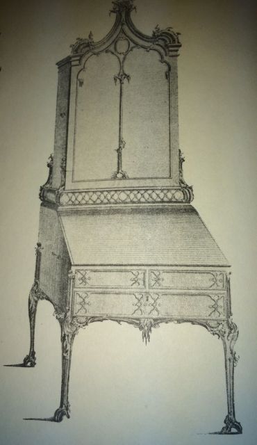 Chippendale Desk and Bookcase