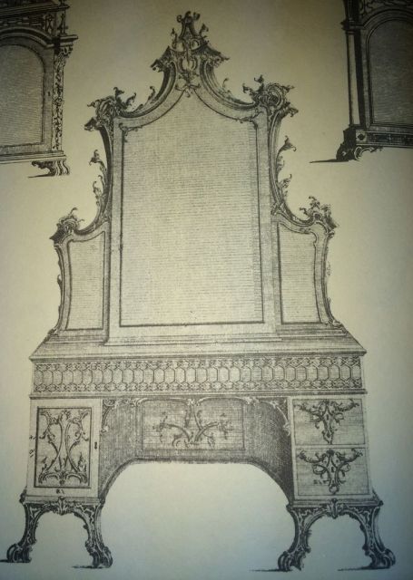 Chippendale Dressing Chest and Bookcase