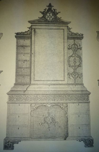 Chippendale Dressing Chest and Bookcase