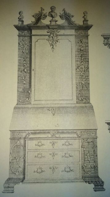 Chippendale Desk and Bookcase