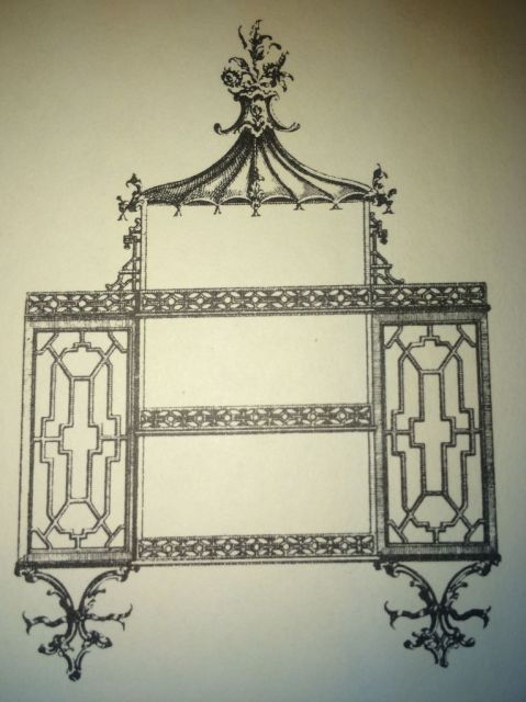 Chippendale China Shelf