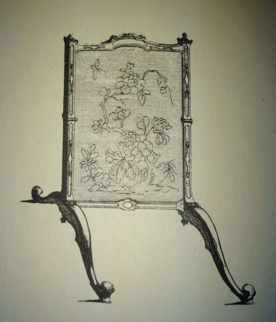 Chippendale Horse Fire Screen