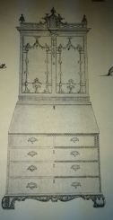 Chippendale Desk and Bookcase