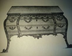 Chippendale French Commode Table