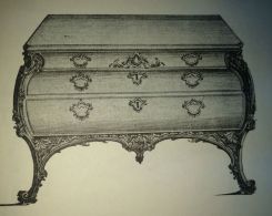 Chippendale French Commode Table