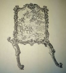 Chippendale Horse Fire Screen